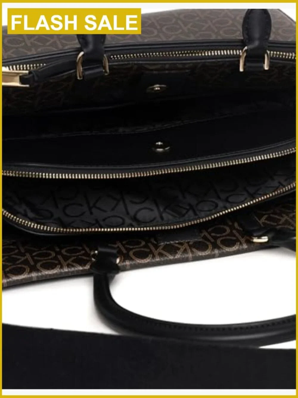 Vegan Leather Satchel Tote with Triple Compartments